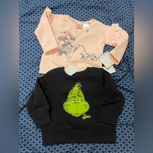 Two baby sweaters. New with tags. Size 6-9m.